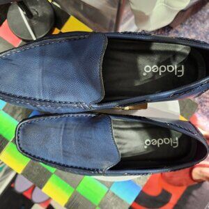Blue Slip-On Loafers with Comfort and Style